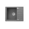 Spülbecken Grau 57.5 x 46 cm mit Trockenplatz Bergström