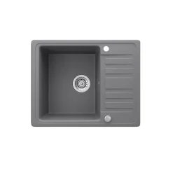 Spülbecken Grau 57.5 x 46 cm mit Trockenplatz Bergström