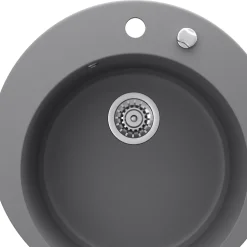 Spülbecken Grau 50.5 x 50.5 cm Rund Bergström