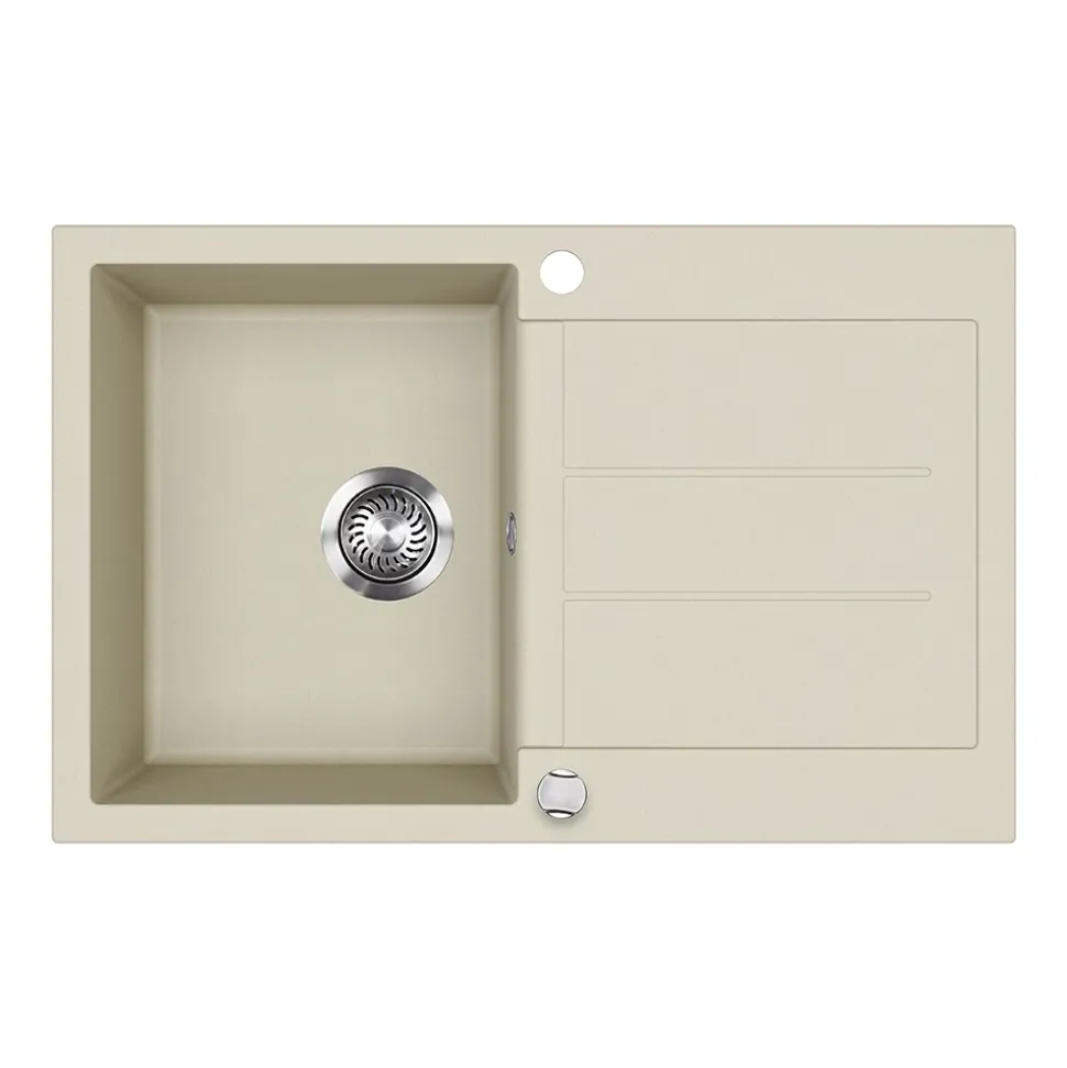 Spülbecken Kapstadt Beige 78 x 50 cm Bergström