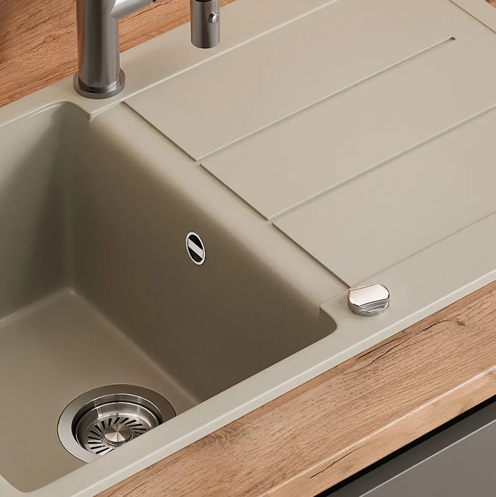 Spülbecken Kapstadt Beige 78 x 50 cm Bergström