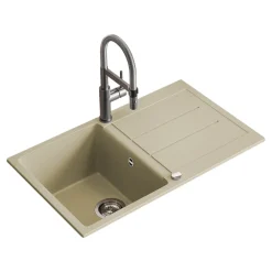 Spülbecken Kapstadt Beige 78 x 50 cm Bergström