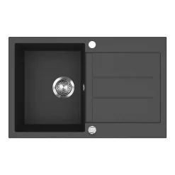 Spülbecken Kapstadt Schwarz 78 x 50 cm Bergström