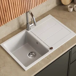 Spülbecken Kapstadt Weiß 78 x 50 cm Bergström