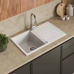 Spülbecken Kapstadt Weiß 78 x 50 cm Bergström