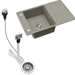 Spülbecken Kyoto Beton 78 x 50 cm Bergström