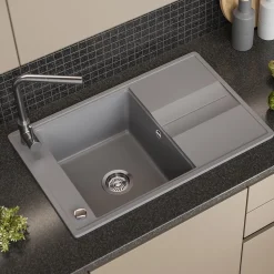 Spülbecken Kyoto Grau 78 x 50 cm Bergström