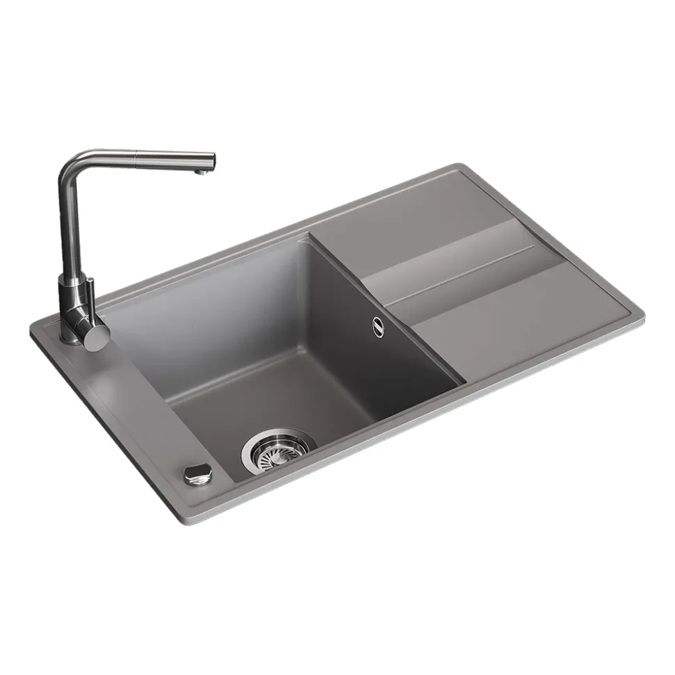 Spülbecken Kyoto Grau 78 x 50 cm Bergström