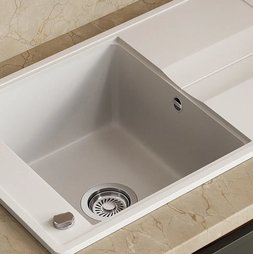 Spülbecken Kyoto Weiß 78 x 50 cm Bergström