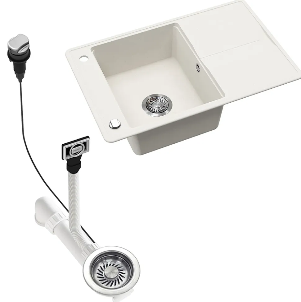 Spülbecken Kyoto Weiß 78 x 50 cm Bergström