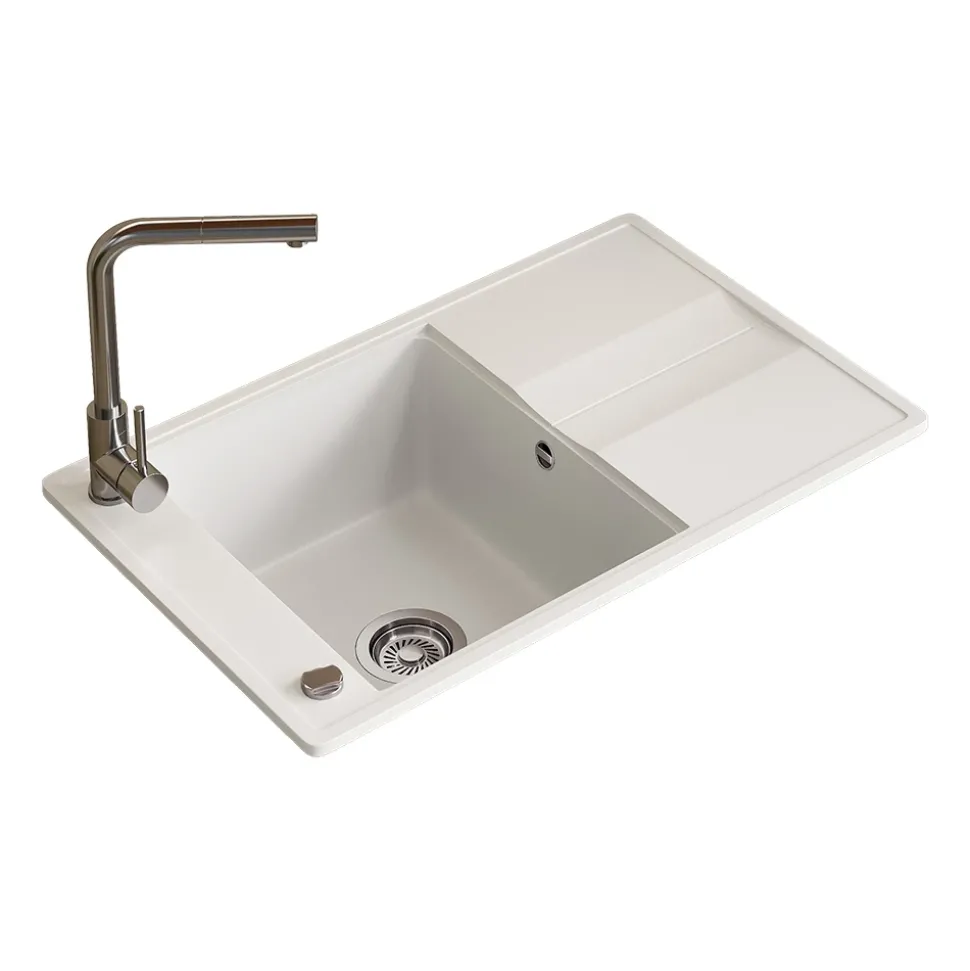 Spülbecken Kyoto Weiß 78 x 50 cm Bergström