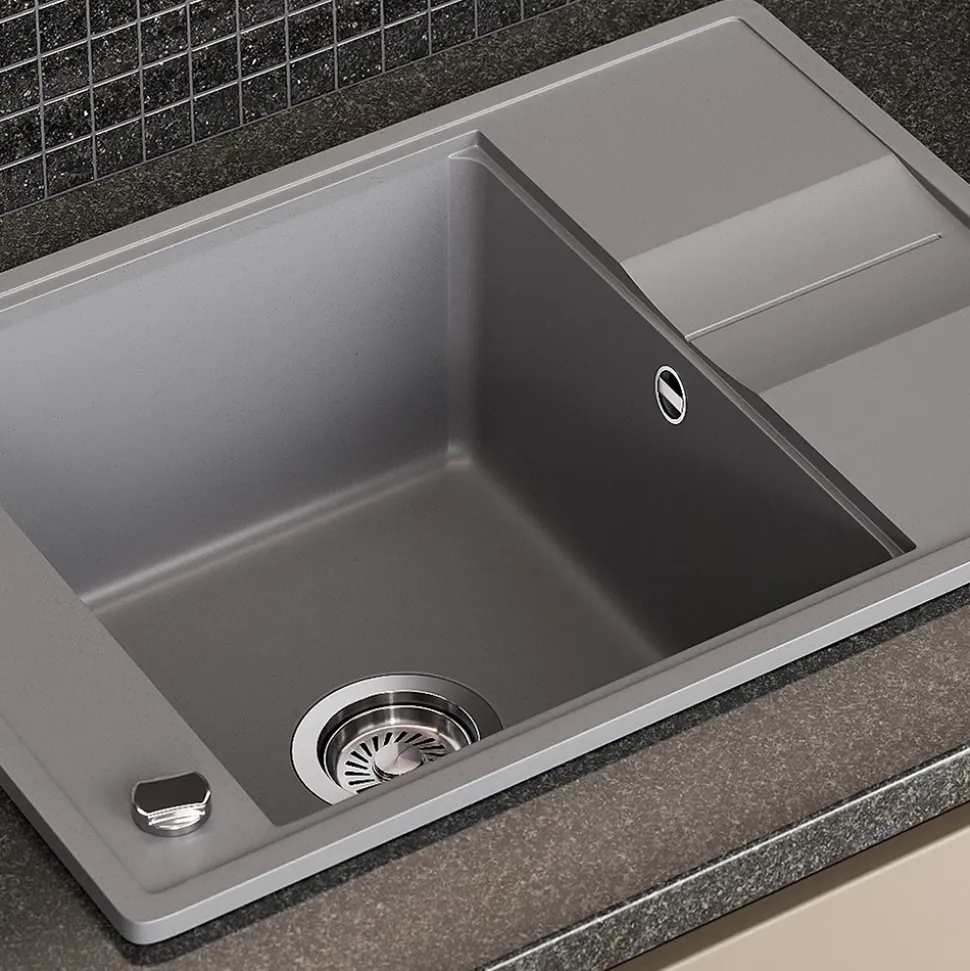 Spülbecken Osaka Grau 67 x 50 cm Bergström