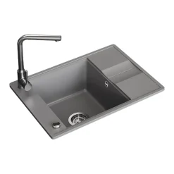 Spülbecken Osaka Grau 67 x 50 cm Bergström