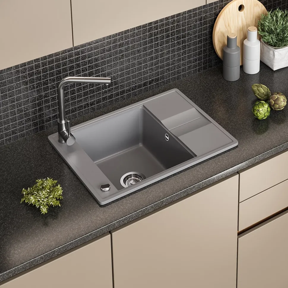 Spülbecken Osaka Grau 67 x 50 cm Bergström