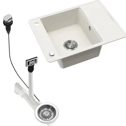 Spülbecken Osaka Weiß 67 x 50 cm Bergström