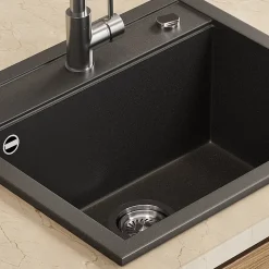 Spülbecken Paris Schwarz 57 x 51 cm Bergström