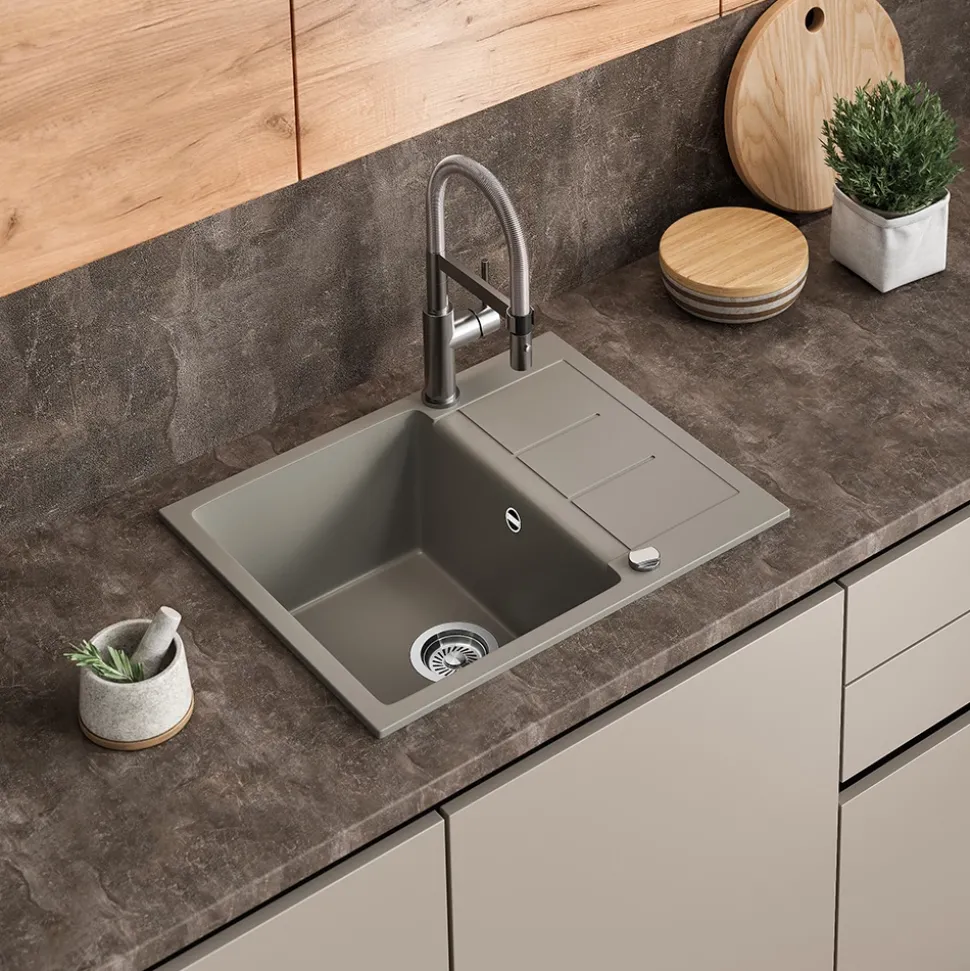 Spülbecken Rom Beton 62 x 50 cm Bergström