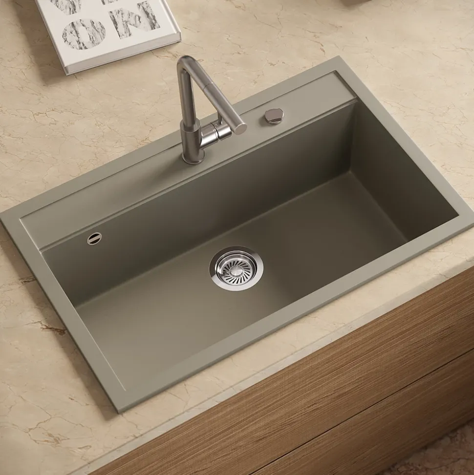 Spülbecken Sydney Beton 80 x 51 cm Bergström