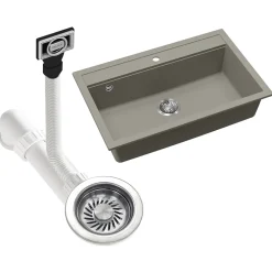 Spülbecken Sydney Beton 80 x 51 cm Bergström