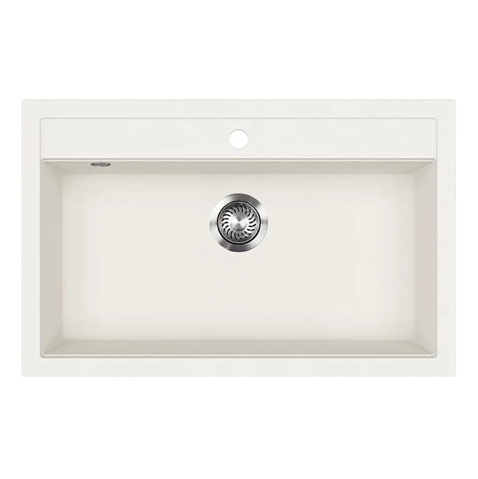Spülbecken Sydney Weiß 80 x 51 cm Bergström