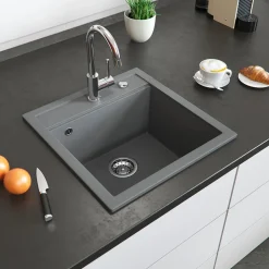 Spülbecken Tesa Grau 49 x 51 cm Bergström