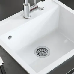 Spülbecken Valencia Weiß 56.5 x 51 cm Bergström