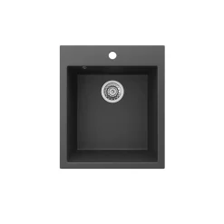 Spülbecken Venice Schwarz 42.5 x 50 cm Bergström