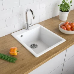 Spülbecken Venice Weiß 42.5 x 50 cm Bergström