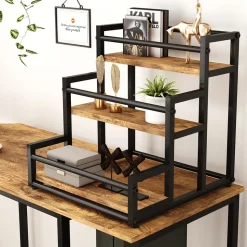 Stufenregal Fyrk Eiche rustikal 33 x 34 cm mit 3 Ebenen Vicco