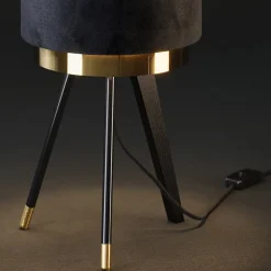 Tischlampe Goldamo Schwarz 23 x 46 cm Vicco