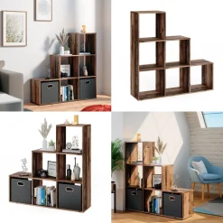 Treppenregal Antikholz 107.2 x 107.8 cm Vicco