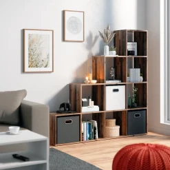 Treppenregal Antikholz 142.5 x 140 cm Vicco