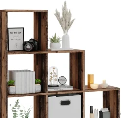 Treppenregal Antikholz 142.5 x 140 cm Vicco