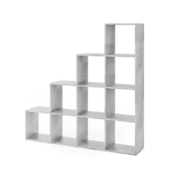Treppenregal Beton 142.5 x 140 cm Vicco