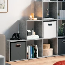 Treppenregal Beton 142.5 x 140 cm Vicco