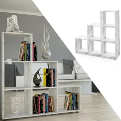 Treppenregal Beton 107.2 x 107.8 cm Vicco