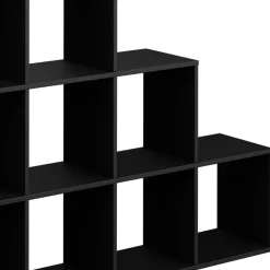 Treppenregal Schwarz 142.4 x 107.8 cm Vicco