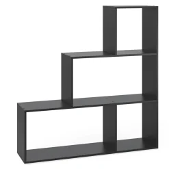 Treppenregal Schwarz 116.8 x 123.2 cm Vicco