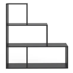 Treppenregal Schwarz 116.8 x 123.2 cm Vicco