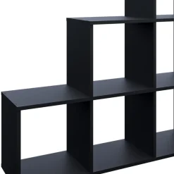 Treppenregal Schwarz 107.2 x 107.8 cm Vicco