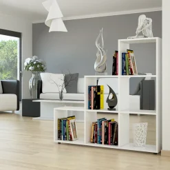 Treppenregal Weiß 107.2 x 107.8 cm Vicco