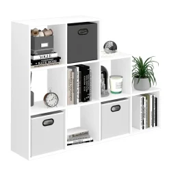 Treppenregal Weiß 142.4 x 107.8 cm Vicco