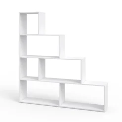 Treppenregal Weiß 163 x 155 cm Vicco