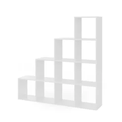 Treppenregal Weiß 142.5 x 140 cm Vicco