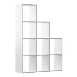 Treppenregal Aramis Weiß 103.5 x 144 cm 9 Fächer Vicco