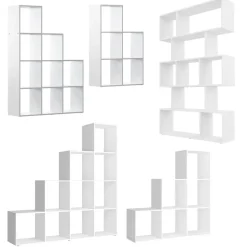 Treppenregal Theresa Weiß 104 x 108 cm 6 Fächer Vicco