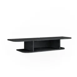 Tv-Schrank Lorio Schwarz Beton 105 x 18.2 cm offene Fächer Vicco