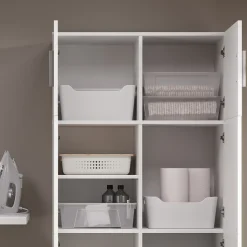 Universalschrank Ingo Weiß 80 x 182.4 cm mit Schrankaufsatz Vicco