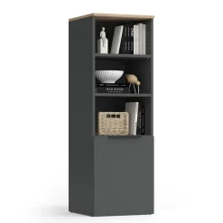 Universalschrank Wido Anthrazit/Sonoma 40.2 x 120 cm mit einer Tür Vicco
