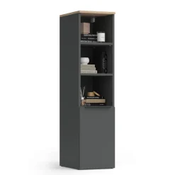 Universalschrank Wido Anthrazit/Sonoma 30.2 x 120 cm mit einer Tür Vicco